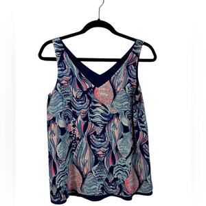 Lilly Pulitzer Florin‎ Shade Seekers V Neck Reversable Tank Lightweight Beach